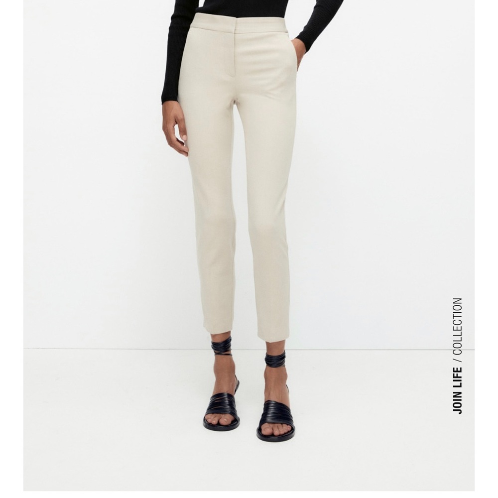Jogger waist cigarette pants from Zara NWT